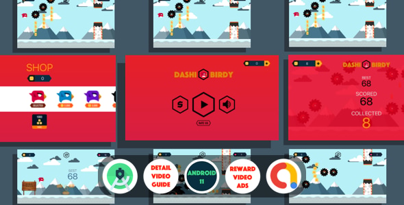 Dashi Birdy - Android Studio Game - CodeCanyon Item for Sale