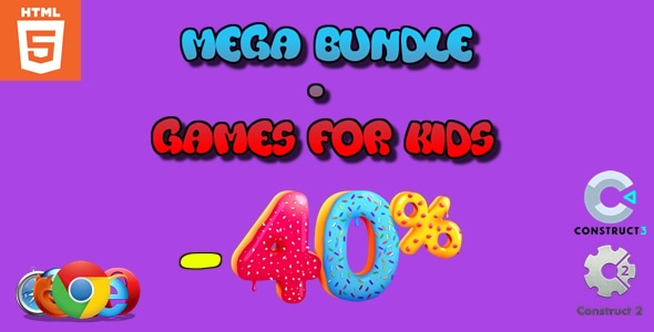MEGA BUNDLE - GAMES FOR KIDS - HTML5 - CodeCanyon Item for Sale
