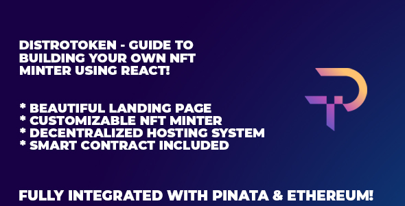 DistroToken - NFT Minter In React - CodeCanyon Item for Sale