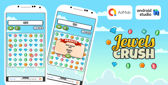 Jewels Crush - Match 3 Game Android Studio Project with AdMob Ads + Ready to Publish - CodeCanyon Item for Sale