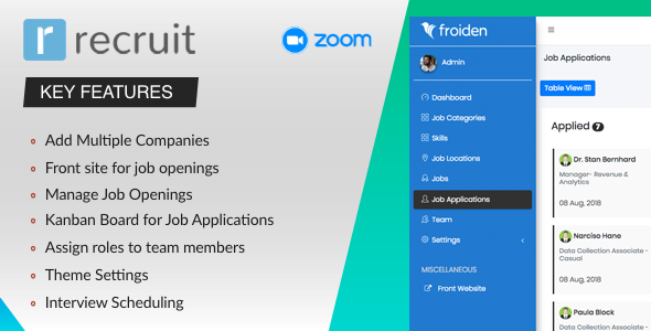 Recruit - Recruitment Manager - CodeCanyon Item for Sale