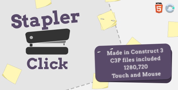 Stapler click - HTML5 Casual game - CodeCanyon Item for Sale