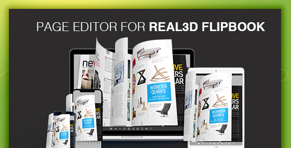 Page Editor Addon for Real 3D FlipBook - CodeCanyon Item for Sale
