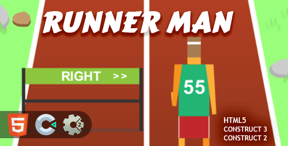 Runner Man HTML5 Construct 2/3 Game - CodeCanyon Item for Sale