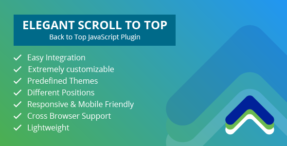 Elegant Scroll to Top – Back to Top JavaScript Plugin - CodeCanyon Item for Sale