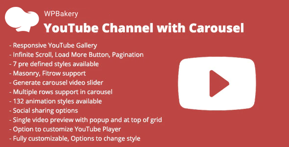 WPBakery YouTube Channel with Carousel Addon - CodeCanyon Item for Sale