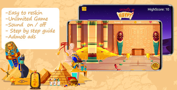 Secrets Of Egypt Adventure Game - CodeCanyon Item for Sale
