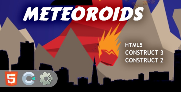 Meteoroids HTML5 Construct 2/3 Game - CodeCanyon Item for Sale