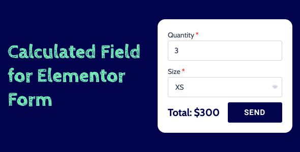 Calculated Field for Elementor Form - CodeCanyon Item for Sale