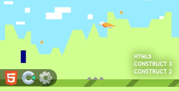 Minimal Platformer Runner HTML5 Construct 2/3 - CodeCanyon Item for Sale