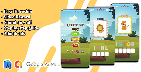 Letter For Kids - Learn Animals Names Game - CodeCanyon Item for Sale