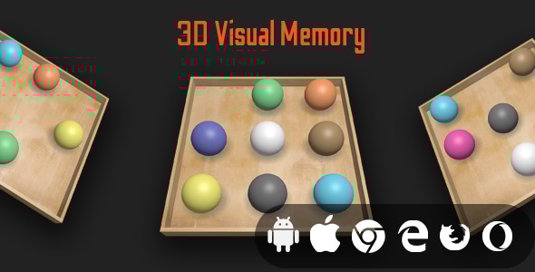3D Visual Memory - Cross Platform Educational Game - CodeCanyon Item for Sale