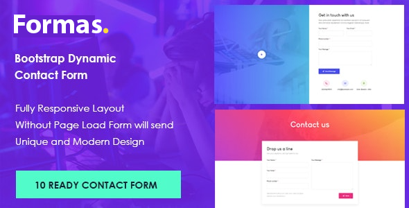 Formas - Bootstrap Dynamic Contact Form - CodeCanyon Item for Sale