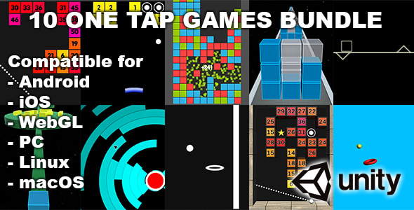 10 One Tap Unity Games Bundle - CodeCanyon Item for Sale