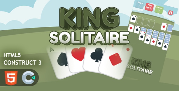 King Solitaire HTML5 Construct 3 Game - CodeCanyon Item for Sale