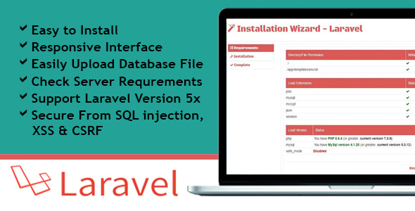 Installation Wizard - Laravel - CodeCanyon Item for Sale