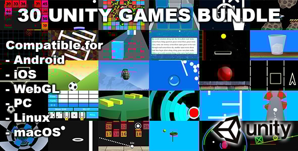 30 Unity Games Bundle - CodeCanyon Item for Sale