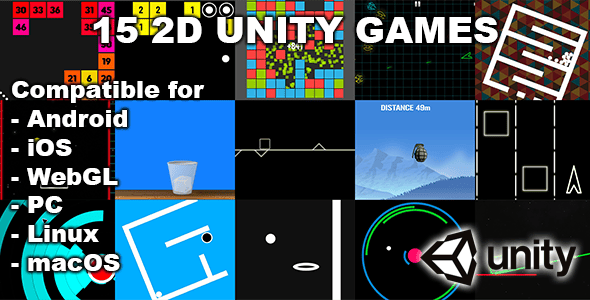 15 2D Unity Games Bundle - CodeCanyon Item for Sale