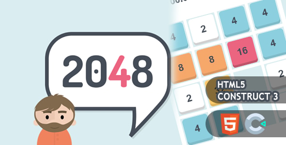2048 HTML5 Construct 3 Game - CodeCanyon Item for Sale