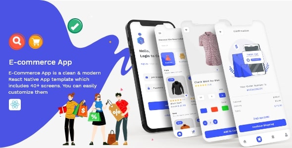 E-Commerce App - Fully Customisable React-Native Template - CodeCanyon Item for Sale