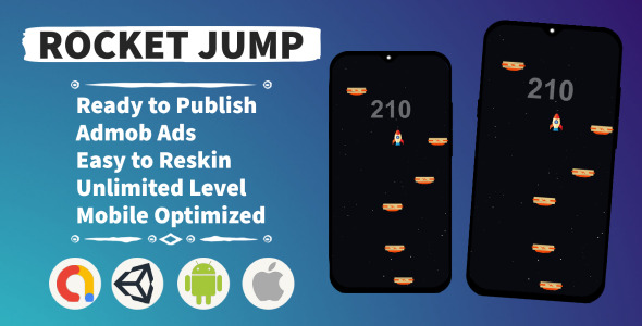 Rocket Jump (Unity+Admob+Android+IOS) - CodeCanyon Item for Sale