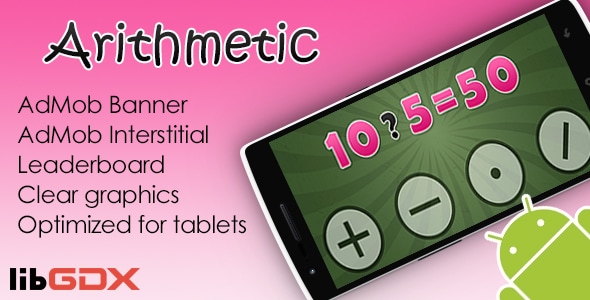 Arithmetic with AdMob and Leaderboard - CodeCanyon Item for Sale