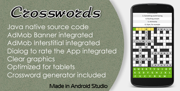 Crosswords with AdMob - CodeCanyon Item for Sale