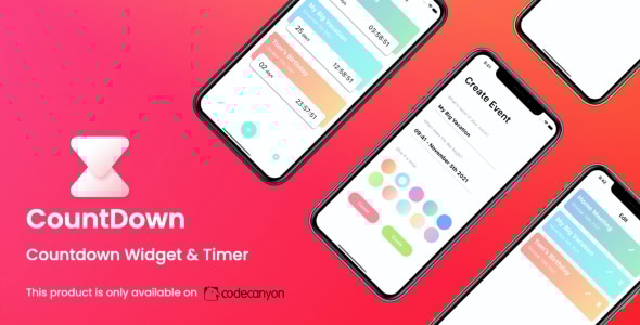 CountDown App (iOS) | Countdown Widget & Timer - CodeCanyon Item for Sale