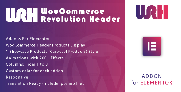 WooCommerce Revolution Header for Elementor WordPress Plugin - CodeCanyon Item for Sale