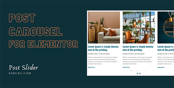 Elider - Post Carousel widget For Elementor - CodeCanyon Item for Sale