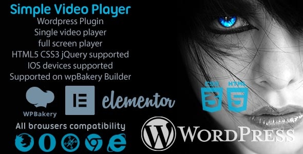 Simple Video Player svPlayer Plugin For WpBakery and Elementor Builder - CodeCanyon Item for Sale