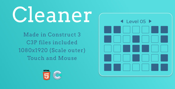 Cleaner - HTML5 Casual game - CodeCanyon Item for Sale