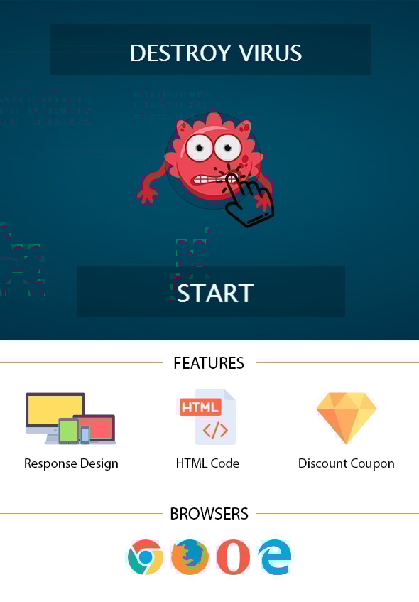 Destroy Virus | HTML5 - CodeCanyon Item for Sale