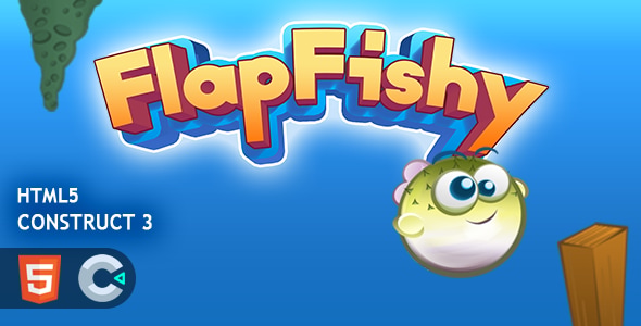 FlapFishy Construct 3 HTML5 Game - CodeCanyon Item for Sale