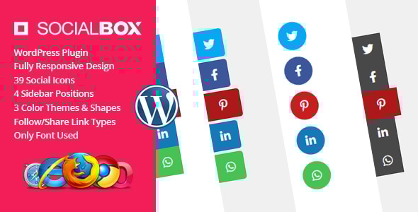SocialBox - Social Sidebar WordPress Plugin - CodeCanyon Item for Sale
