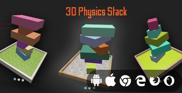 3D Physics Stack - Cross Platform Physics Game - CodeCanyon Item for Sale
