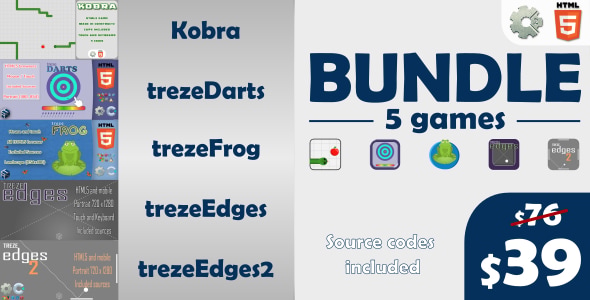 Bundle 5 Games (trezegames) - CodeCanyon Item for Sale