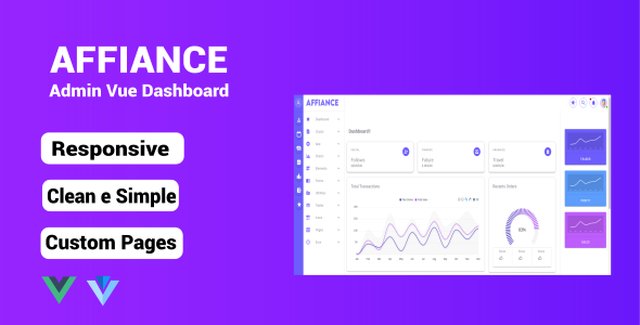 Affiance - Admin Vue Dashboard Template - CodeCanyon Item for Sale