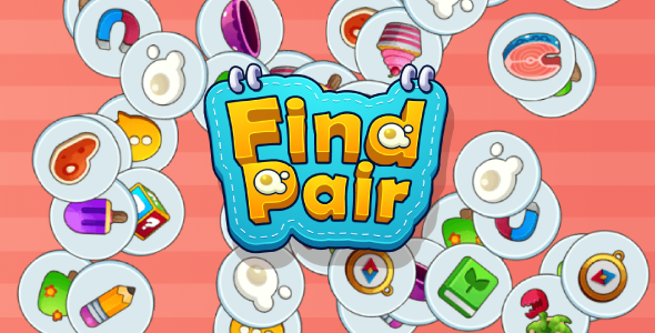 Find Pair - HTML5 Casual Game (Phaser 3) - CodeCanyon Item for Sale