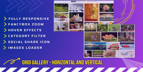 Responsive Grid Gallery - Horizontal and Vertical - CodeCanyon Item for Sale