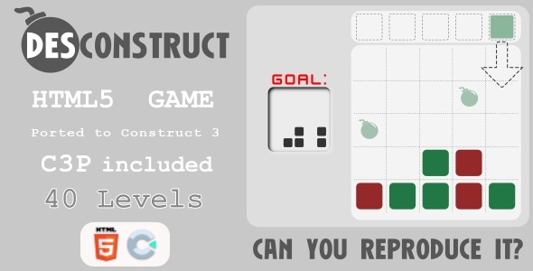 (des)Construct - HTML5 Puzzle Game - CodeCanyon Item for Sale