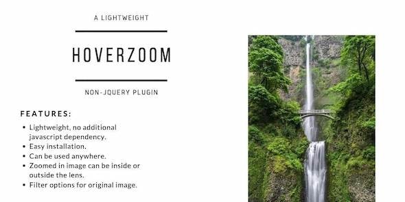 HoverZoom - Lightweight Non-JQuery Plugin - CodeCanyon Item for Sale