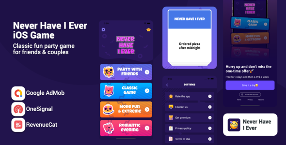 Never Have I Ever - Party Game - CodeCanyon Item for Sale