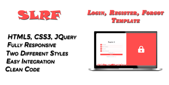 SLRF - Login, Register & Forgot Templates - CodeCanyon Item for Sale