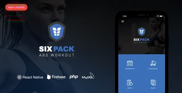 SixPack - Complete React Native Fitness App + Backend - CodeCanyon Item for Sale