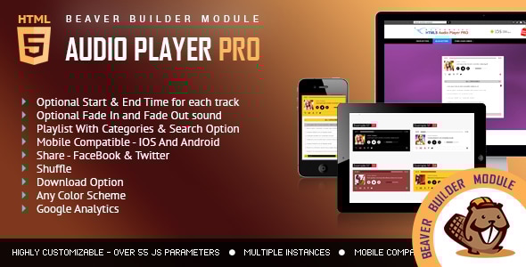Audio Player PRO - Beaver Builder Module - CodeCanyon Item for Sale