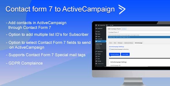 Contact Form 7 to ActiveCampaign - CodeCanyon Item for Sale