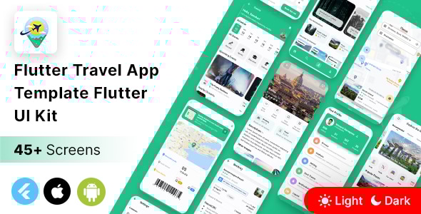 Flutter Travel App Template - Flutter UI Kit - CodeCanyon Item for Sale