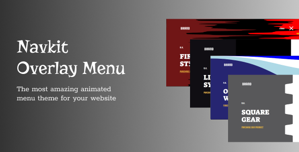 Navkit-Navbar | Animated Overlay Menu - CodeCanyon Item for Sale
