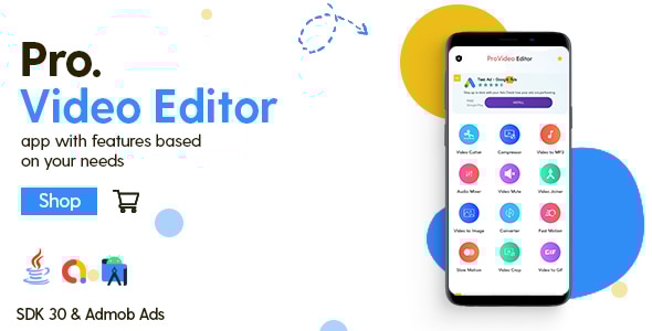 Pro Video Editor - Android App - with Admob Ads - CodeCanyon Item for Sale